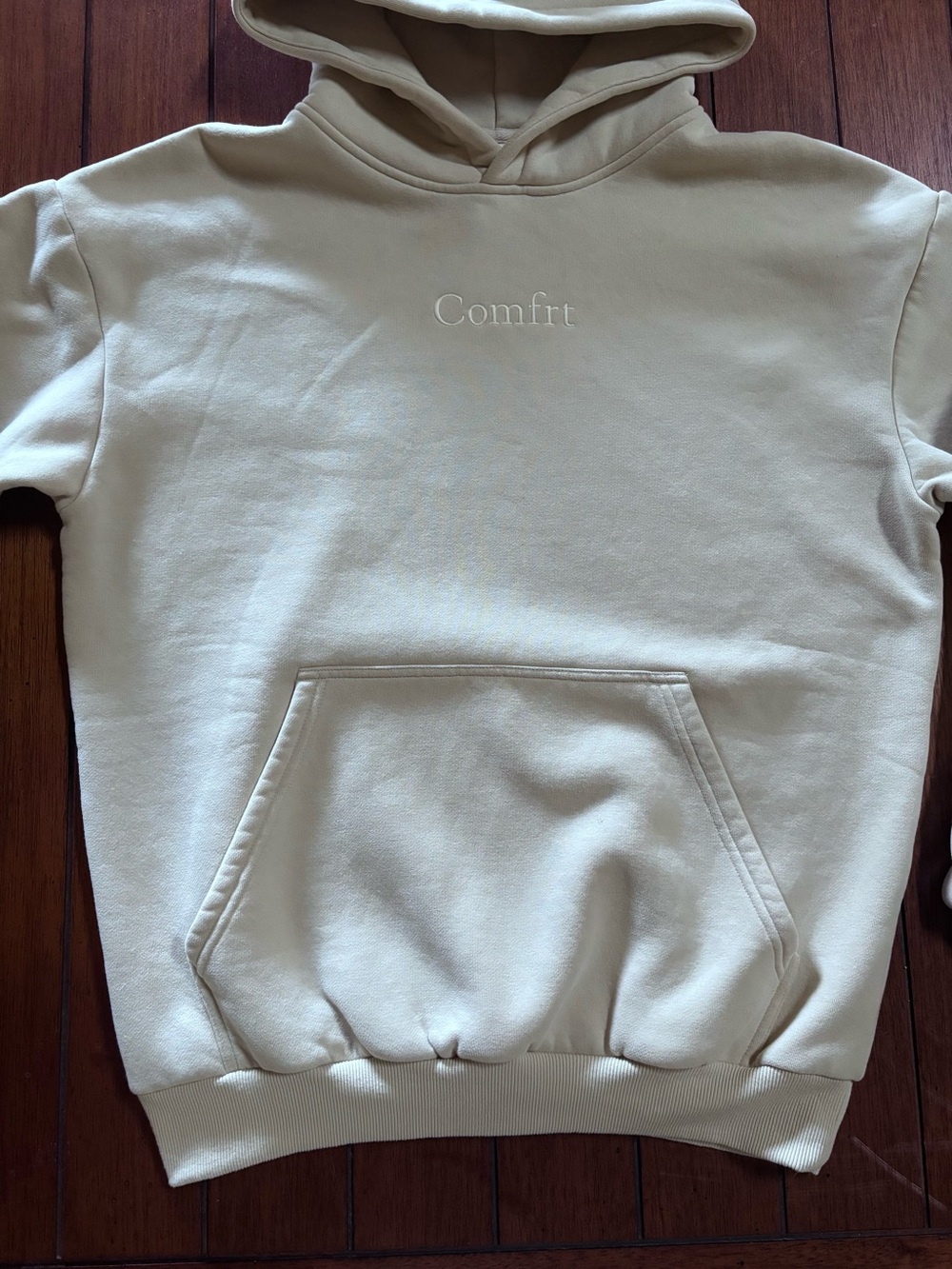 NWT Comfrt Signature Hoodie in Bone - Picture 2 of 10